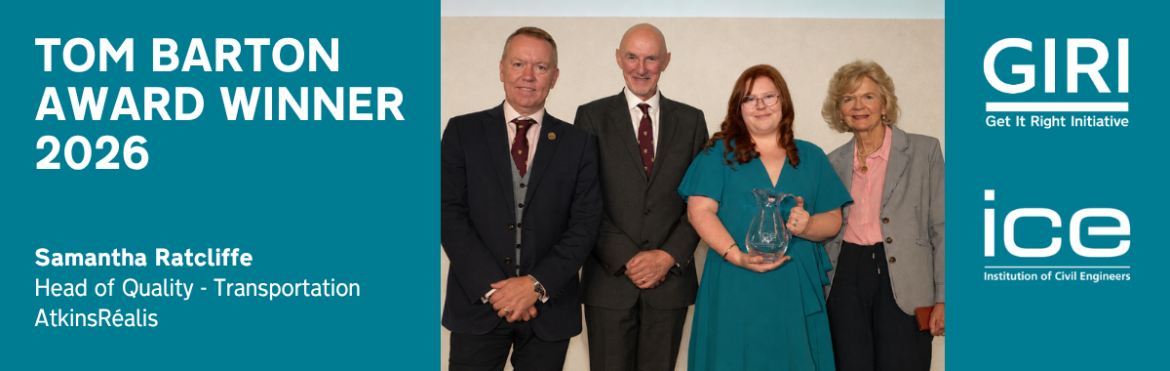 Winner announced for the Tom Barton Award 2026