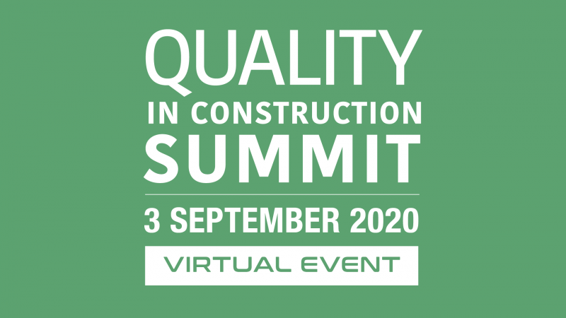 Join us in September for the Quality in Construction summit