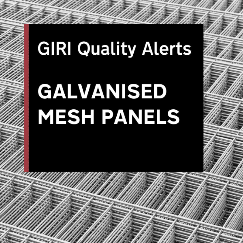 Galvanised mesh panels