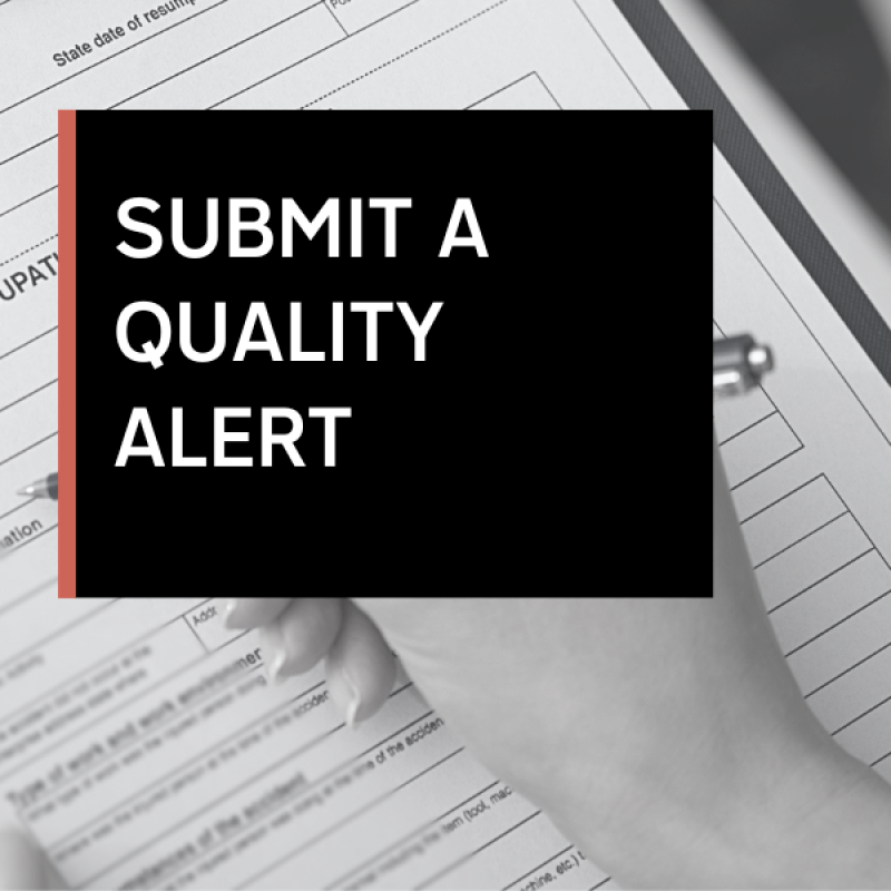 Submit a Quality Alert